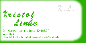 kristof linke business card