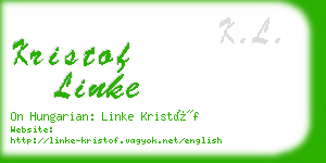 kristof linke business card